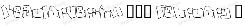 RegularVersion 100 February 4 20字体转换